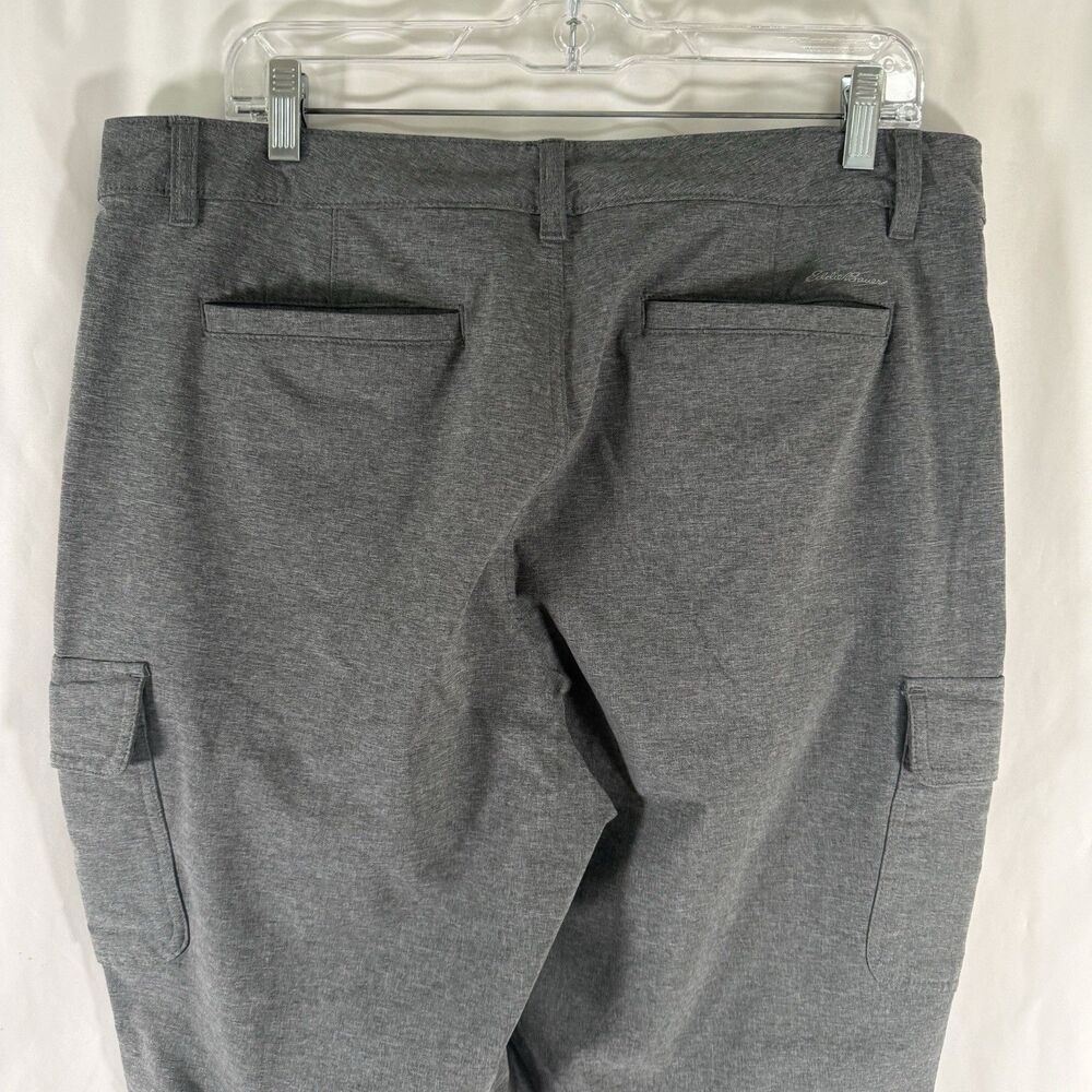 Eddie Bauer First Ascent Cargo Pants Womens 14 Grey Button Zip Hiking 30" Inseam - Picture 8 of 10